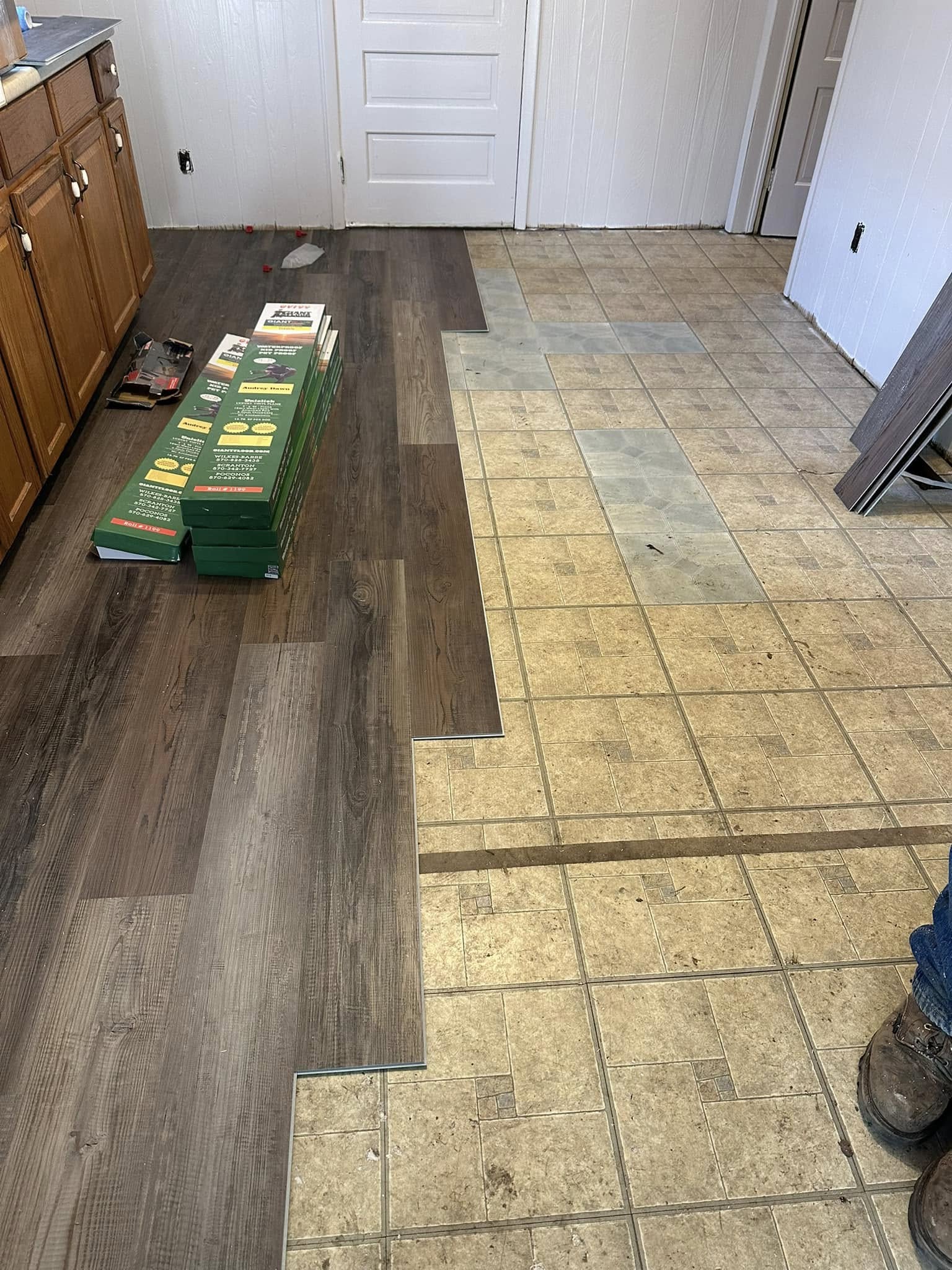 Laminate flooring project